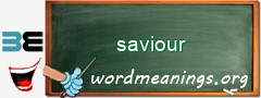 WordMeaning blackboard for saviour